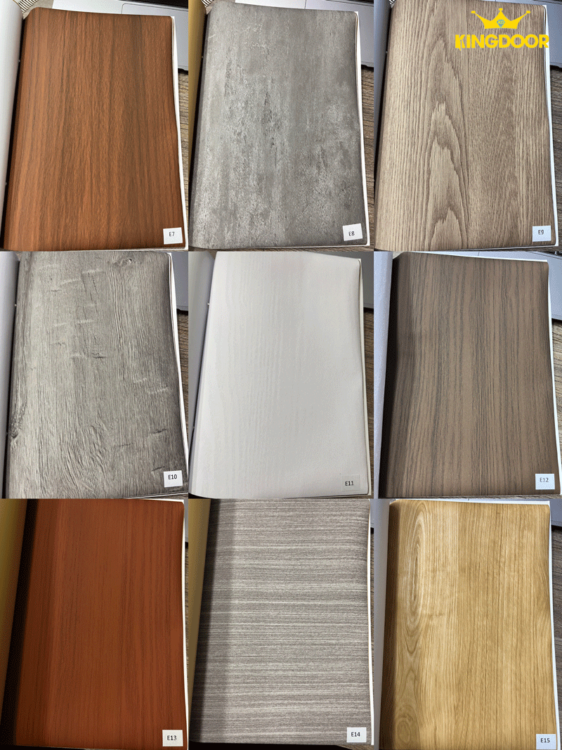 bảng màu cửa nhựa gỗ Composite